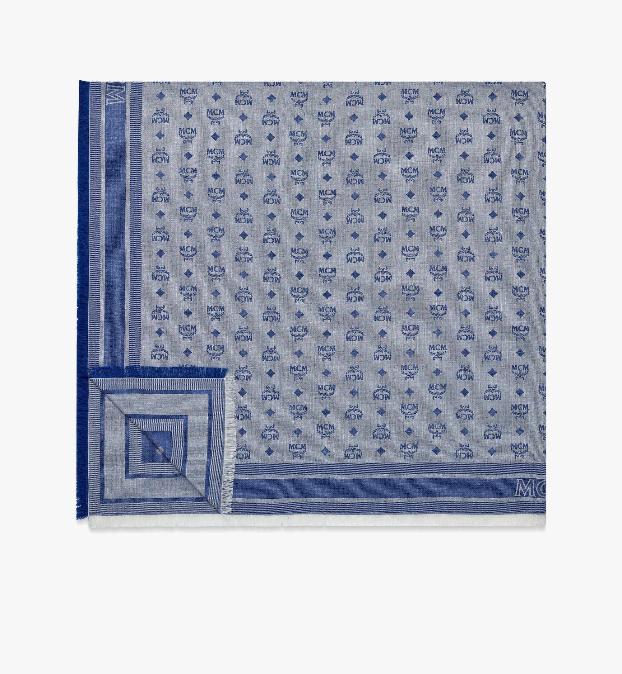 Bi-color Monogram Jacquard Shawl 1